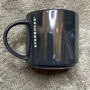 Starbucks 2013 Mirror Gun Metal Gray Coffee Mug